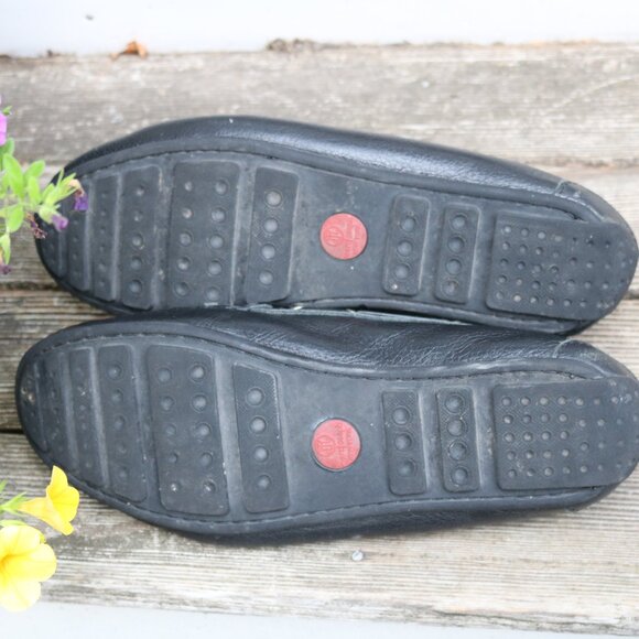 Marc Joseph New York Black Tumbled Leather Classic Driving Mocs Loafers Sz 10 - Picture 8 of 11